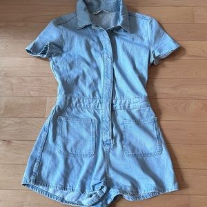 Zara Denim Romper